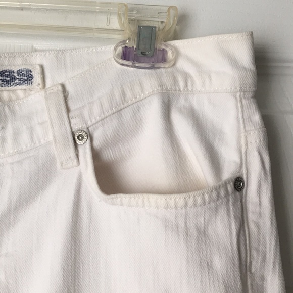 EXPRESS • SARULA White Flare Leg Denim Jeans - Picture 5 of 14